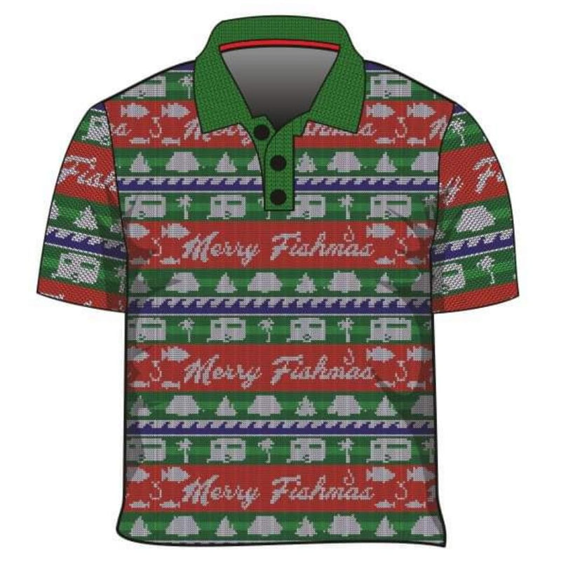 fishing christmas shirt