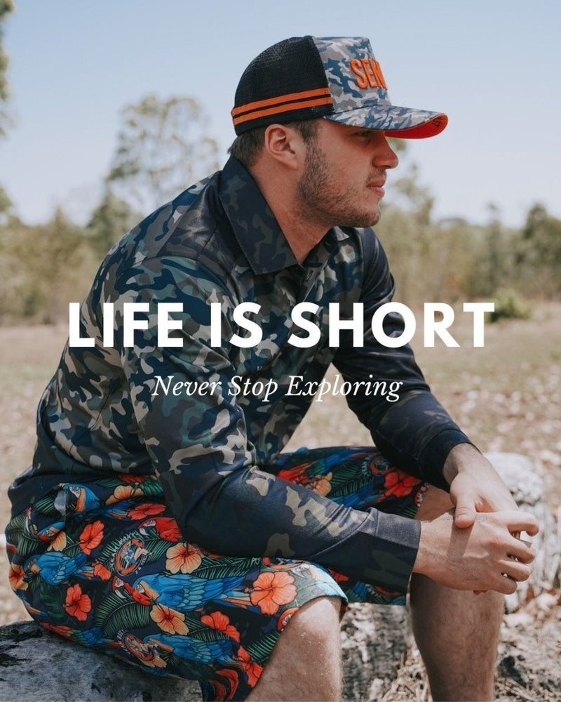 Men's Camouflage Fishing Shirt Short Sleeves