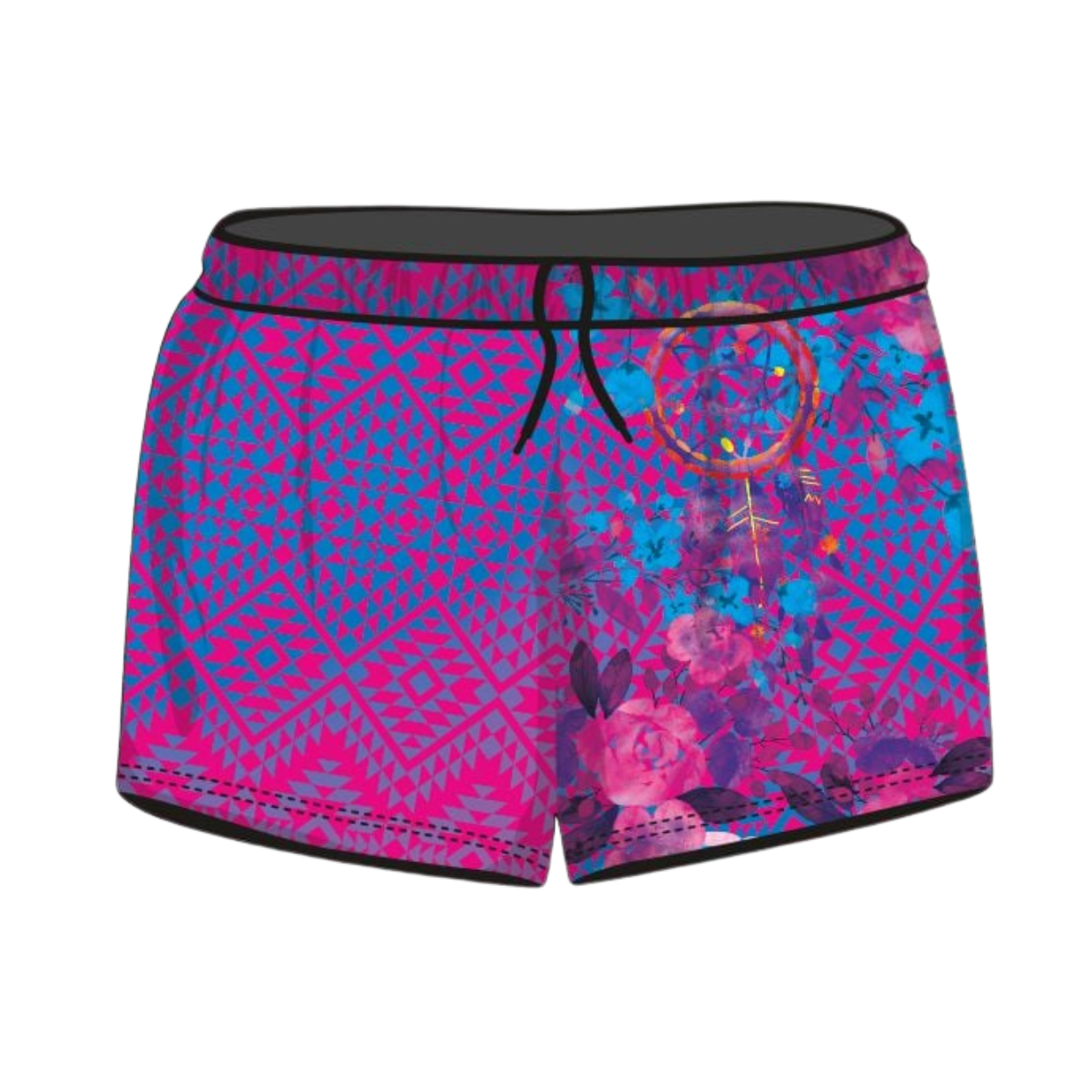 ★Pre-Order★ Rugby Shorts | Aztec Dreamcatcher Pink Z and TEE camping cape york CAPE YORK DESIGNS FISHING LJM quick dry spo-default spo-disabled sun sunsafe SWIMMING uv Women WOMEN'S DESIGNS Women's Fishing womens z&tee