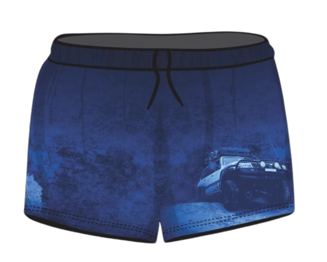 ★Pre-Order★ Rugby Shorts | Cape York Blue Tele Trek Z and TEE camping FISHING quick dry spo-default spo-disabled sun sunsafe SWIMMING uv Women WOMEN'S DESIGNS Women's Fishing womens z&tee