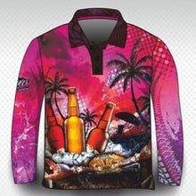 ★Pre-Order★ Fishing | Cheers to the Weekend Pink Shirt Z and TEE camping FISH DESIGNS fishing LJM men Preorder quick dry spo-default spo-disabled sun sun shirt sun shirts sunsafe uv WOMEN'S DESIGNS womens