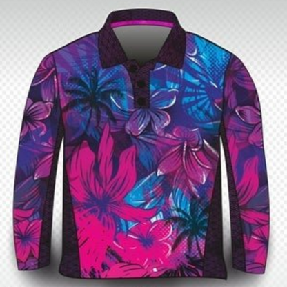 ★Pre-Order★ Tropical | Cheers to the Weekend Tropical Shirt Z and TEE blue camping cruise fishing FLORAL flowers LJM pink Preorder purple quick dry spo-default spo-disabled sun sun shirt sun shirts sunsafe tropical TROPICAL DESIGNS uv Women WOMEN'S DESIGNS womens