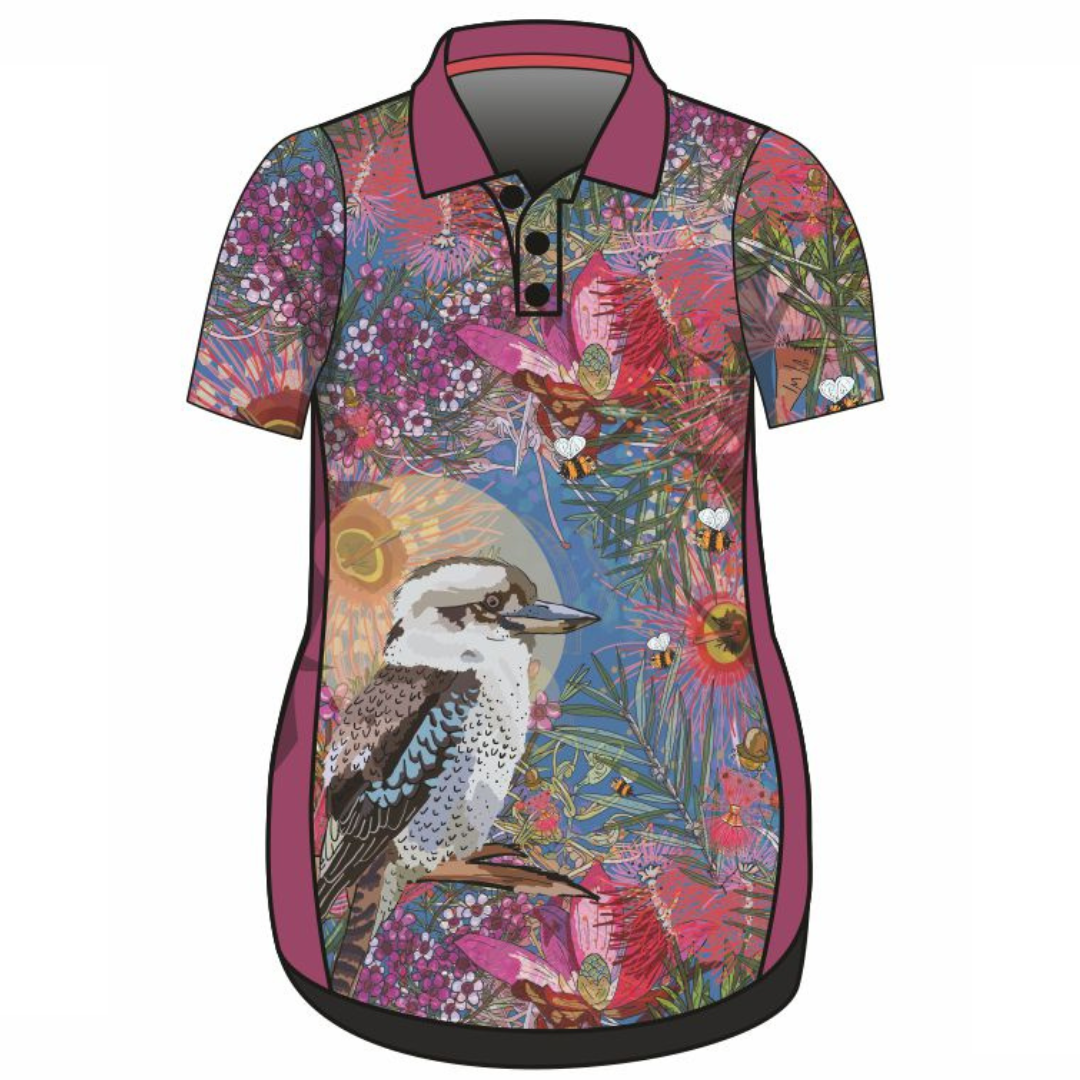 ★Pre-Order★ Australian Birds Kookaburra Lifestyle Dress Long or Short Sleeve Z and TEE girls MANDALA WOMEN'S DESIGNS womens