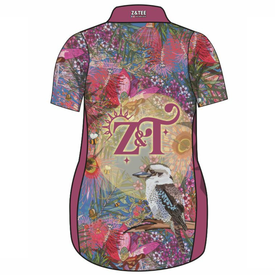 ★Pre-Order★ Australian Birds Kookaburra Lifestyle Dress Long or Short Sleeve Z and TEE girls MANDALA WOMEN'S DESIGNS womens