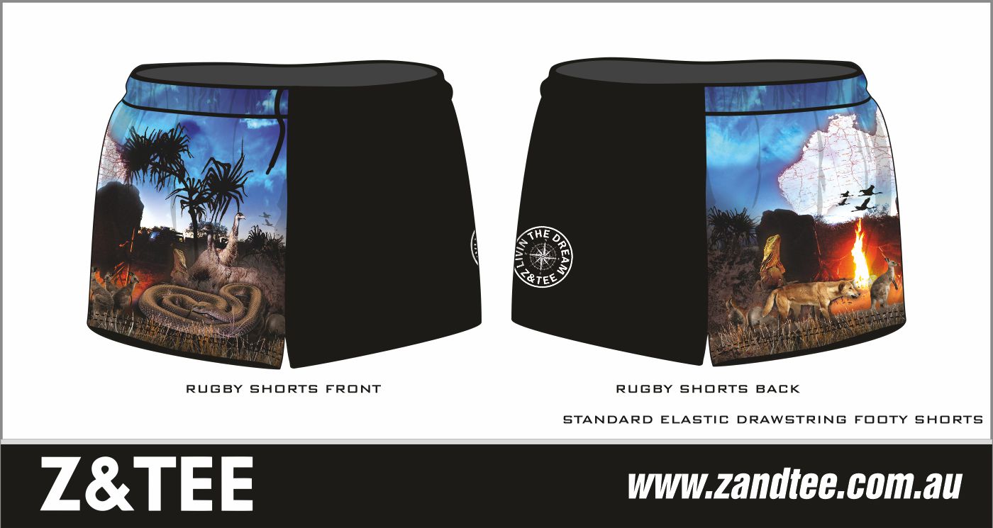 ★Pre-Order★Rugby Shorts | Australian Camping Blue Adventure Z and TEE camping CAMPING AND CARAVAN DESIGNS FISHING LJM men MEN'S DESIGNS mens MEN’S DESIGNS quick dry spo-default spo-disabled sun sunsafe SWIMMING uv z&tee