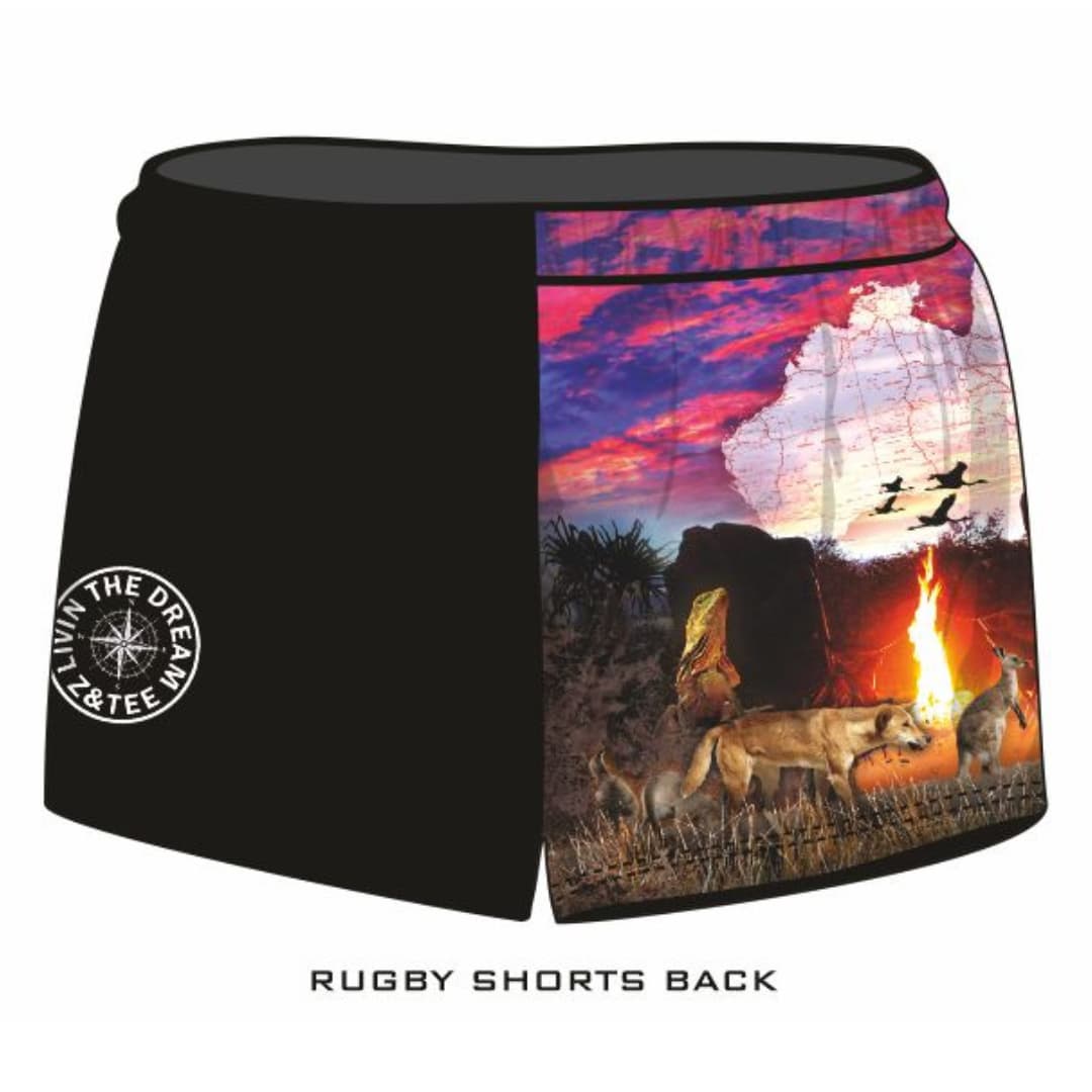 ★Pre-Order★ Rugby Shorts | Australian Camping Pink Adventure Z and TEE camping FISHING quick dry spo-default spo-disabled sun sunsafe SWIMMING uv Women WOMEN'S DESIGNS Women's Fishing womens z&tee