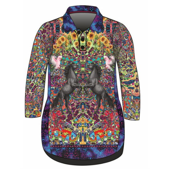 Western Beautiful Crazy Lifestyle Fishing Dress Z and TEE girls in stock lastchance MANDALA pink WOMEN'S DESIGNS womens