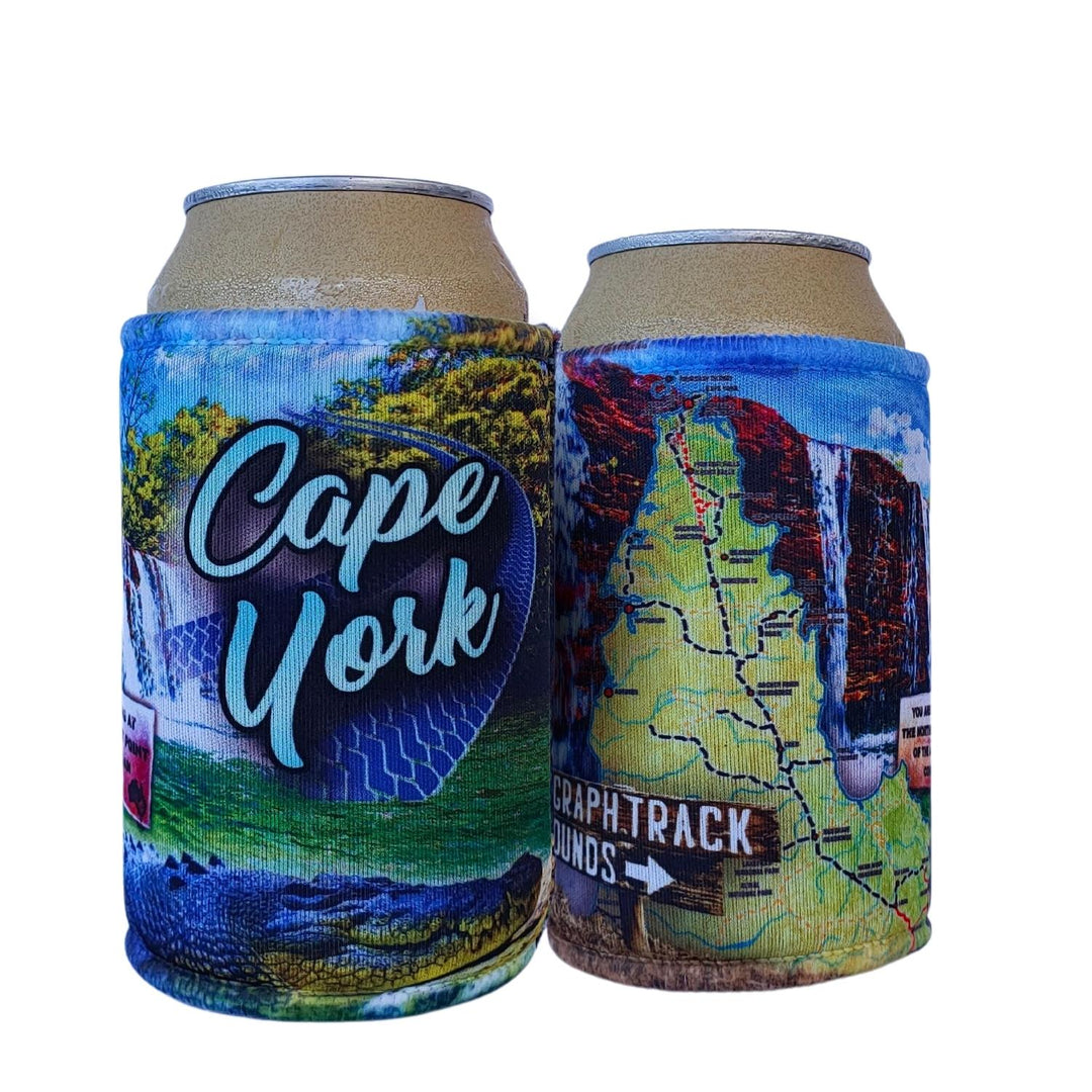 Cooler | Blue Cape York Tour - In Stock Z and TEE Accessory Aussie Australia Australia Day Australian Australiana can can cooler can holder cape york CAPE YORK DESIGNS DAD HIM ALL in stock lastchance spo-default spo-disabled stubby cooler stubby holder