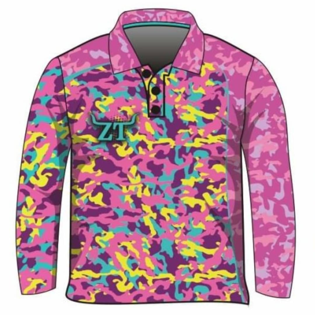 ★Pre-Order★ Kids | Camo Florence Pink Shirt Z and TEE camping fishing GIRLS DESIGNS hunting KIDS men PATTERN AND PLAIN DESIGNS pig hunting Preorder quick dry spo-default spo-disabled sun sun shirt sun shirts sunsafe uv WOMEN'S DESIGNS womens