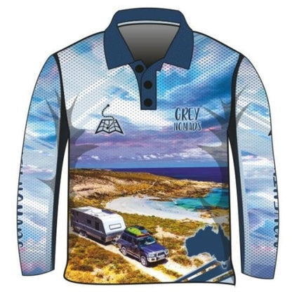 ★Pre-Order★ Camping & Caravanning | Grey Nomads Shirt Z and TEE Australia Australia Day Australian camping CAMPING AND CARAVAN DESIGNS fishing LJM men mens Preorder quick dry spo-default spo-disabled sun sun shirt sun shirts sunsafe uv