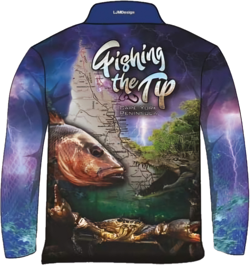 Fishing the Tip Cape York Long Sleeve Shirt Z and TEE 4x4 Australia Australia Day Australian Australiana BUY2SHIRTS camping cape cape york CAPE YORK DESIGNS DAD FISHING HIM ALL In Stock lastchance LJM men mens quick dry spo-default spo-disabled sun sun shirt sun shirts sunsafe SWIMMING uv z&tee