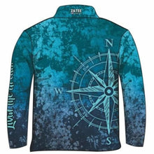 Compass | Teal Livin the Dream Fishing Shirt Z and TEE camping DAD FISHING HER ALL in stock MATCHING men mens PATTERN AND PLAIN DESIGNS quick dry spo-default spo-disabled sun sun shirt sun shirts sunsafe SWIMMING uv Women Women's Fishing Women's Fishing Shirt womens z&tee