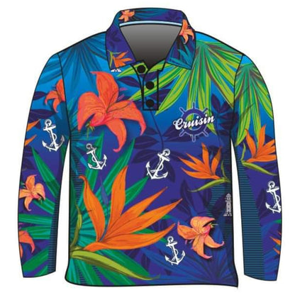 ★Pre-Order★ Cruise | Cruisin Marine Blue Cruise Shirt Z and TEE camping cruise Cruising fishing GROUP HOLIDAY LJM MATCHING men mens Preorder quick dry spo-default spo-disabled sun sun shirt sun shirts sunsafe tropical TROPICAL DESIGNS uv VACATION