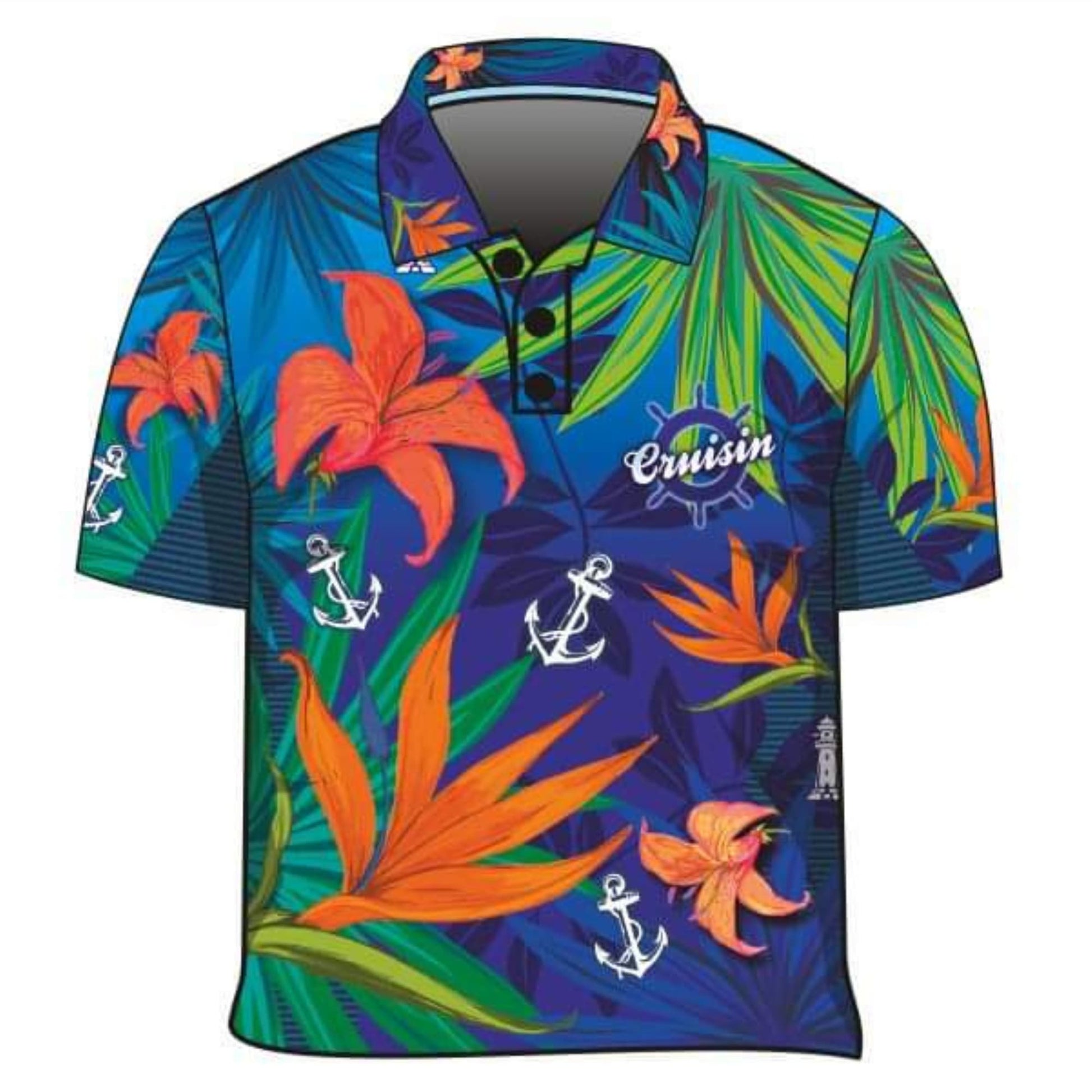 Tropical | Cruisin Blue Tropical Hawaiian Party Cruise Z and TEE 2XL 3XL BUY2SHIRTS Cruise Cruising DAD Floral Flowers Hawaiian Hawiian HIM ALL in stock L Last Chance lastchance LJM M men mens quick dry S Ship spo-default spo-disabled sun sun shirt sun shirts sunsafe Tropical TROPICAL DESIGNS uv XL XS