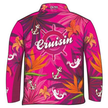 ★Pre-Order★ Cruise | Cruisin Marine Pink Cruise Shirt Z and TEE camping cruise dup-review-publication fishing LJM Preorder quick dry spo-default spo-disabled sun sun shirt sun shirts sunsafe tropical TROPICAL DESIGNS uv Women WOMEN'S DESIGNS Women's Fishing Women's Fishing Shirt womens