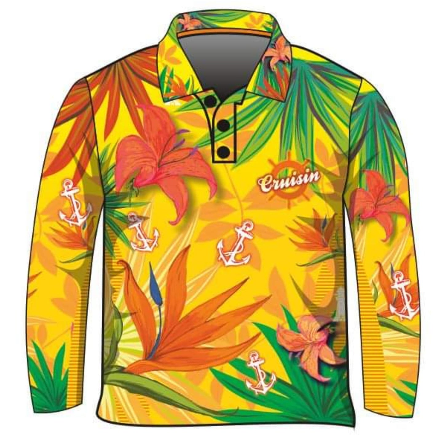 ★Pre-Order★ Cruise | Cruisin Marine Yellow Cruise Shirt Z and TEE Australia Australia Day Australian Australiana camping cruise dup-review-publication fishing LJM men mens Preorder quick dry spo-default spo-disabled sun sun shirt sun shirts sunsafe tropical TROPICAL DESIGNS uv