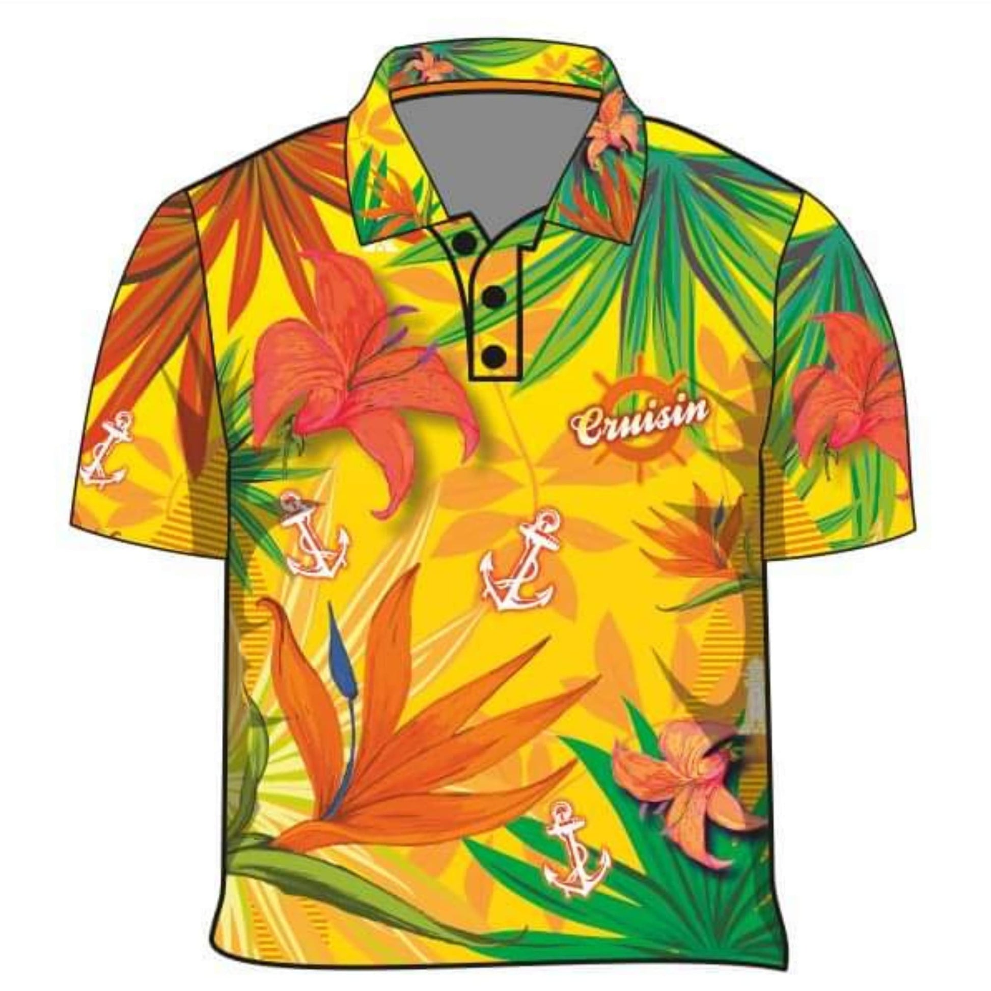 ★Pre-Order★ Cruise | Cruisin Marine Yellow Cruise Shirt Z and TEE Australia Australia Day Australian Australiana camping cruise dup-review-publication fishing LJM men mens Preorder quick dry spo-default spo-disabled sun sun shirt sun shirts sunsafe tropical TROPICAL DESIGNS uv