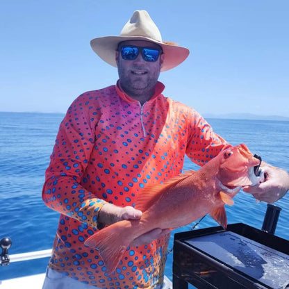 ★Pre-Order★ Pattern | Salt and Popper Coral Trout Shirt Z and TEE custom FISH FISH DESIGNS FISHING FISHING SHIRT fishing shirts LJM men MEN'S DESIGNS mens orange PATTERN AND PLAIN DESIGNS Preorder quick dry spo-default spo-disabled sun sun shirt sun shirts sunsafe uv