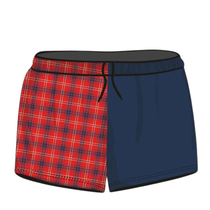 ★Pre-Order★ Rugby Shorts | Flanny Red Blue Shorts LJM Designs Aussie AUSSIE FLAG Australia Australia Day Australian Australian Camping OG Australiana blue camping DAD FATHER'S DAY FISHING HIM ALL in stock LJM men MEN'S DESIGNS mens MEN’S DESIGNS quick dry spo-default spo-disabled sun sun shirt sun shirts sunsafe SWIMMING uv z&tee