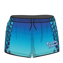 ★Pre-Order★ Rugby Shorts | Fraser Island Trax Blue Z and TEE camping FISHING FRASER ISLAND DESIGNS K'gari LJM quick dry spo-default spo-disabled sun sunsafe SWIMMING uv Women WOMEN'S DESIGNS Women's Fishing womens z&tee