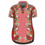 ★Pre-Order★ Floral Red Christmas Dress Long or Short Sleeve Z and TEE christmas girls womens xmas