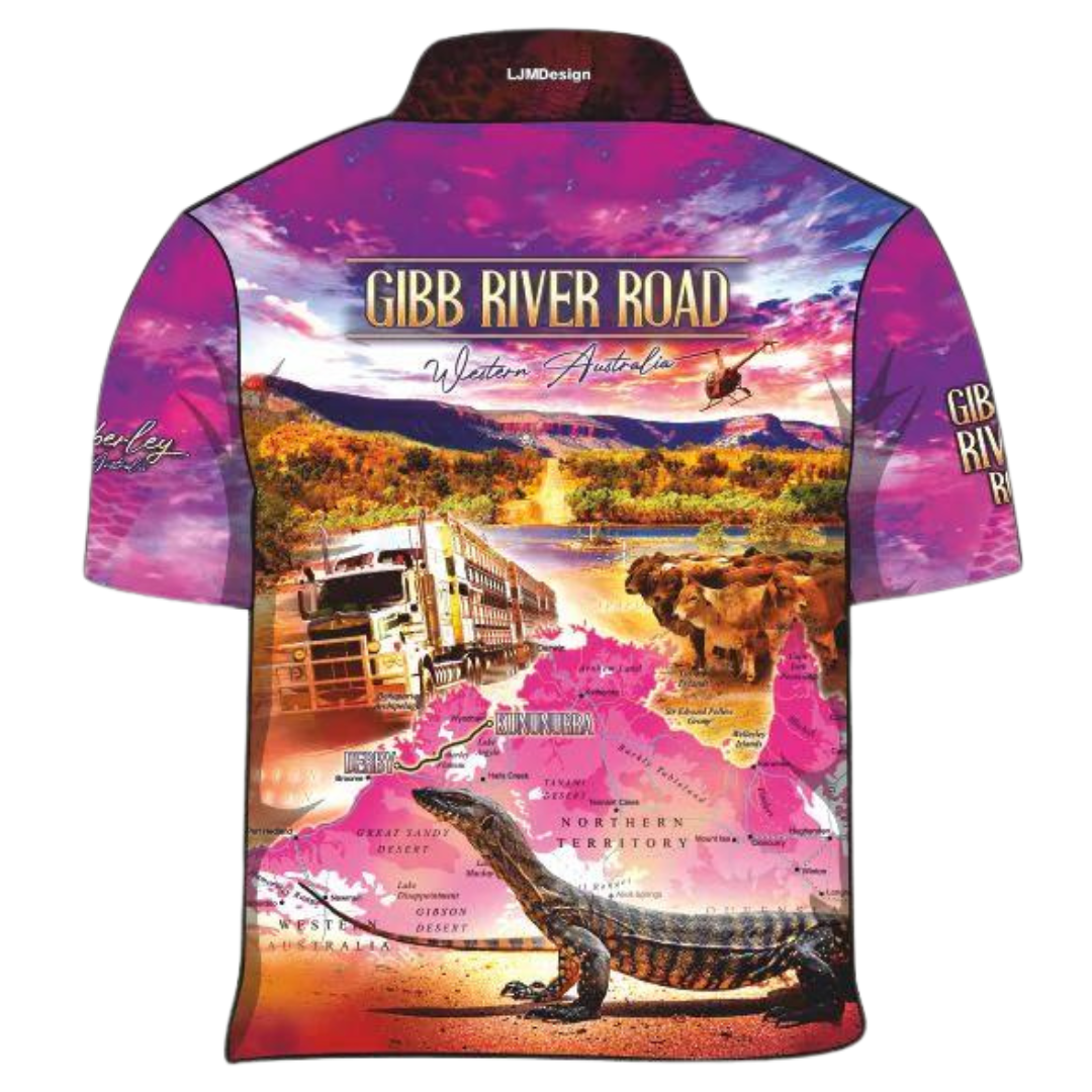 ★Pre-Order★ Gibb River | Road Western Australia Pink Shirt Z and TEE 4x4 camping fishing FISHING SHIRT girls Ladies Fishing Shirt LJM Preorder quick dry spo-default spo-disabled sun sun shirt sun shirts sunsafe tip travel uv womens