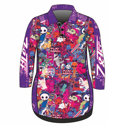 ★Pre-Order★Kids | Graffiti Lifestyle Dress Z and TEE fishing dress GIRL'S DESIGNS Girl's Fishing girls kid Kid's Fishing Kid's Fishing Apparel Kid's Fishing Shirt Kid's Uv Rated Shirts KIDS KIDS ALL kids design KIDS DESIGNS Kids UV rated shirt minecraft pink purple