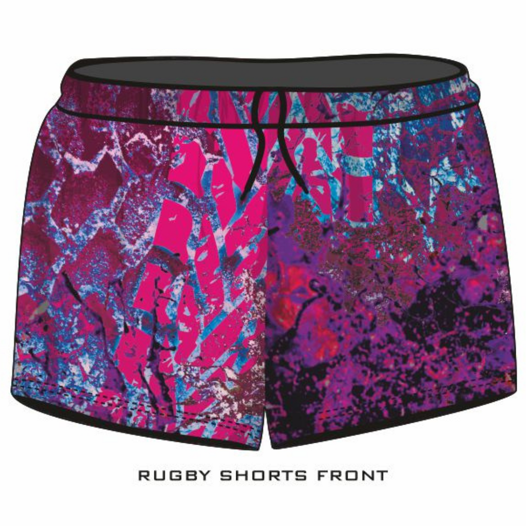 ★Pre-Order★ Rugby Shorts | Girls 4x4 Bush Pink Purple LJM Designs camping cape york CAPE YORK DESIGNS FISHING in stock LJM quick dry spo-default spo-disabled sun sun shirt sun shirts sunsafe SWIMMING uv Women WOMEN'S DESIGNS Women's Fishing womens z&tee