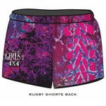 ★Pre-Order★ Rugby Shorts | Girls 4x4 Bush Pink Purple LJM Designs camping cape york CAPE YORK DESIGNS FISHING in stock LJM quick dry spo-default spo-disabled sun sun shirt sun shirts sunsafe SWIMMING uv Women WOMEN'S DESIGNS Women's Fishing womens z&tee