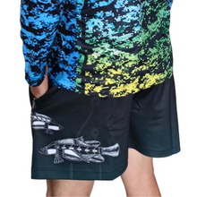 ★Pre-Order★ Rugby Shorts | Indigenous Waterhole Barramundi Black Z and TEE Aussie AUSSIE FLAG Australia Australia Day Australian Australian Camping OG Australiana blue camping DAD FATHER'S DAY FISH DESIGNS FISHING HIM ALL LJM men MEN'S DESIGNS mens MEN’S DESIGNS quick dry spo-default spo-disabled sun sunsafe SWIMMING uv z&tee