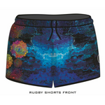 ★Pre-Order★ Rugby Shorts | Kaleidoscope Mandala LJM Designs camping FISHING in stock LJM PATTERN AND PLAIN DESIGNS quick dry spo-default spo-disabled sun sun shirt sun shirts sunsafe SWIMMING uv Women WOMEN'S DESIGNS Women's Fishing womens z&tee