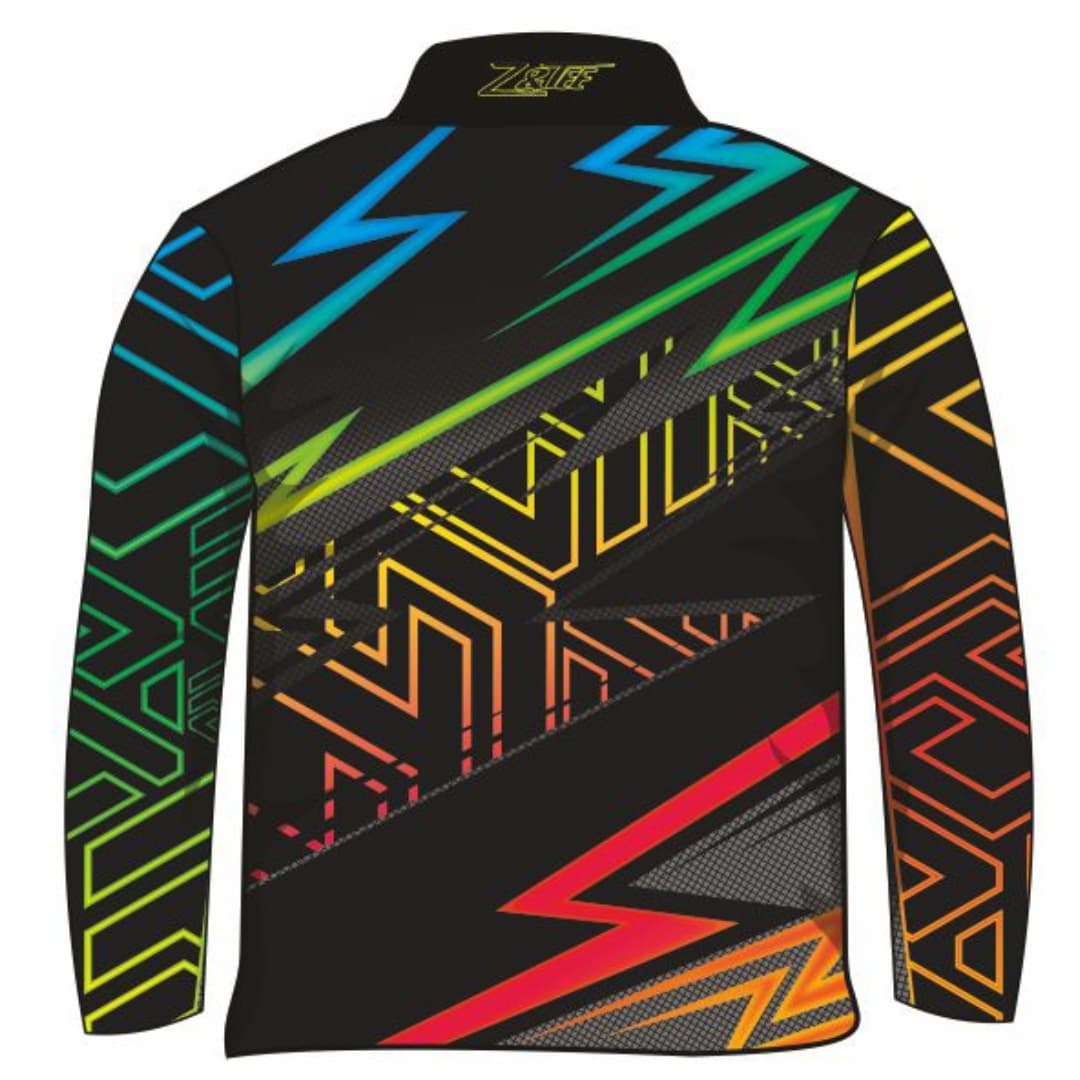 Lightning | Multicoloured Onyx Shirt Z and TEE 4wd 4x4 4X4 DESIGNS bmx boy boys BOYS DESIGNS BUY2SHIRTS DAD dirt bike In Stock lastchance men mens motorbike neon PATTERN AND PLAIN DESIGNS quick dry spo-default spo-disabled sun sun shirt sun shirts sunsafe uv z&tee