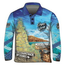 Cape York | Cape York Tour Blue Fishing Shirt (2025) ★Pre-Order★ Z and TEE 4x4 boy boys camping cape cape york CAPE YORK DESIGNS fishing girl girls men mens New Design Preorder quick dry spo-default spo-disabled sun sun shirt sun shirts sunsafe tip travel uv