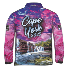 Cape York | Cape York Tour Pink Fishing Shirt (2025) ★Pre-Order★ Z and TEE 4x4 boy boys camping cape cape york CAPE YORK DESIGNS fishing girl girls New Design Preorder quick dry spo-default spo-disabled sun sun shirt sun shirts sunsafe tip travel uv womens