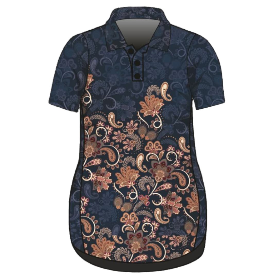 Pre-Order Women's | Navy Paisley UV Protection Lifestyle Dress Z and TEE girls womens