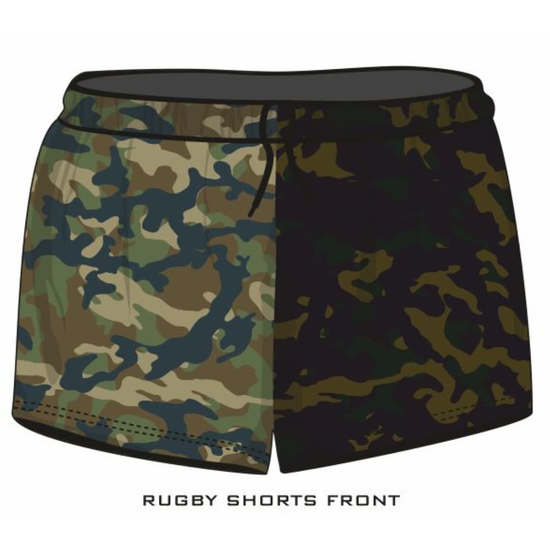 ★Pre-Order★ Rugby Shorts | Camo Commando Khaki Green Z and TEE camping FISHING LJM men MEN'S DESIGNS mens MEN’S DESIGNS quick dry spo-default spo-disabled sun sunsafe SWIMMING uv z&tee