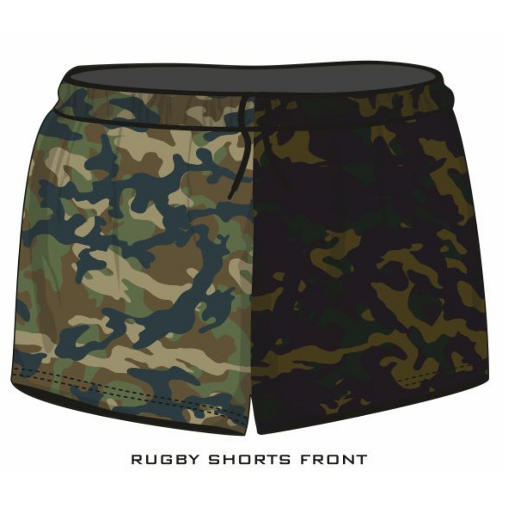 ★Pre-Order★ Rugby Shorts | Camo Commando Khaki Green LJM Designs camping FISHING in stock LJM men MEN'S DESIGNS mens MEN’S DESIGNS quick dry spo-default spo-disabled sun sun shirt sun shirts sunsafe SWIMMING uv z&tee