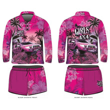 ★Pre-Order★ Rugby Shorts | Girls 4x4 Tropical Pink