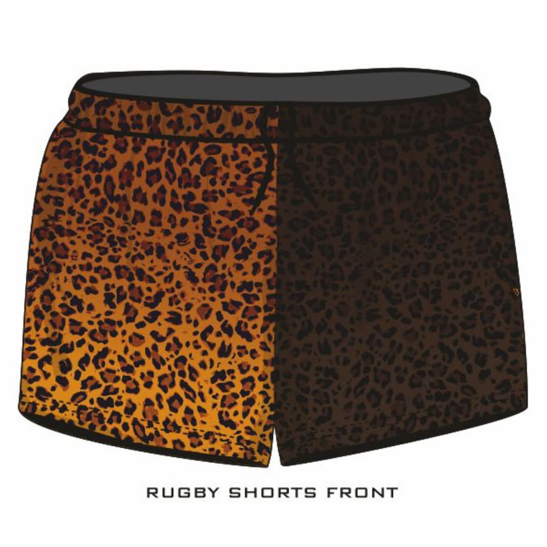 ★Pre-Order★ Rugby Shorts | Wild Side Leopard Print Z and TEE camping FISHING leopard leopard print quick dry spo-default spo-disabled sun sunsafe SWIMMING uv Women WOMEN'S DESIGNS Women's Fishing womens z&tee