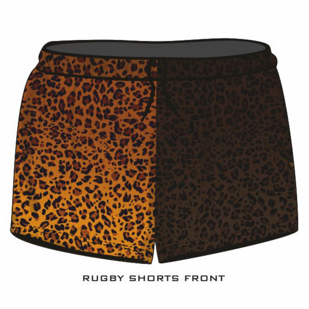 ★Pre-Order★ Rugby Shorts | Wild Side Leopard Print LJM Designs camping cape york CAPE YORK DESIGNS FISHING in stock leopard leopard print LJM quick dry spo-default spo-disabled sun sun shirt sun shirts sunsafe SWIMMING uv Women WOMEN'S DESIGNS Women's Fishing womens z&tee