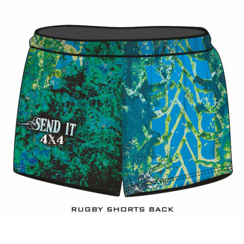 ★Pre-Order★ Rugby Shorts | 4x4 Send It Bush Aqua LJM Designs camping cape york CAPE YORK DESIGNS FISHING in stock LJM quick dry spo-default spo-disabled sun sun shirt sun shirts sunsafe SWIMMING uv Women WOMEN'S DESIGNS Women's Fishing womens z&tee