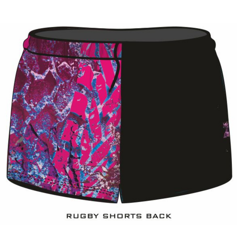 ★Pre-Order★ Rugby Shorts | Girls 4x4 Bush Pink Purple Black LJM Designs camping cape york CAPE YORK DESIGNS FISHING in stock LJM quick dry spo-default spo-disabled sun sun shirt sun shirts sunsafe SWIMMING uv Women WOMEN'S DESIGNS Women's Fishing womens z&tee