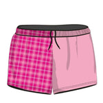 ★Pre-Order★ Rugby Shorts | Pink Flanny Tartan Shorts LJM Designs camping FISHING in stock ladies Ladies Fishing LJM quick dry spo-default spo-disabled sun sun shirt sun shirts sunsafe SWIMMING uv Women WOMEN'S DESIGNS Women's Fishing womens z&tee