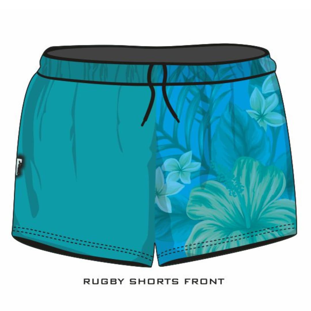 ★Pre-Order★ Rugby Shorts | Send It 4x4 Tropical Aqua