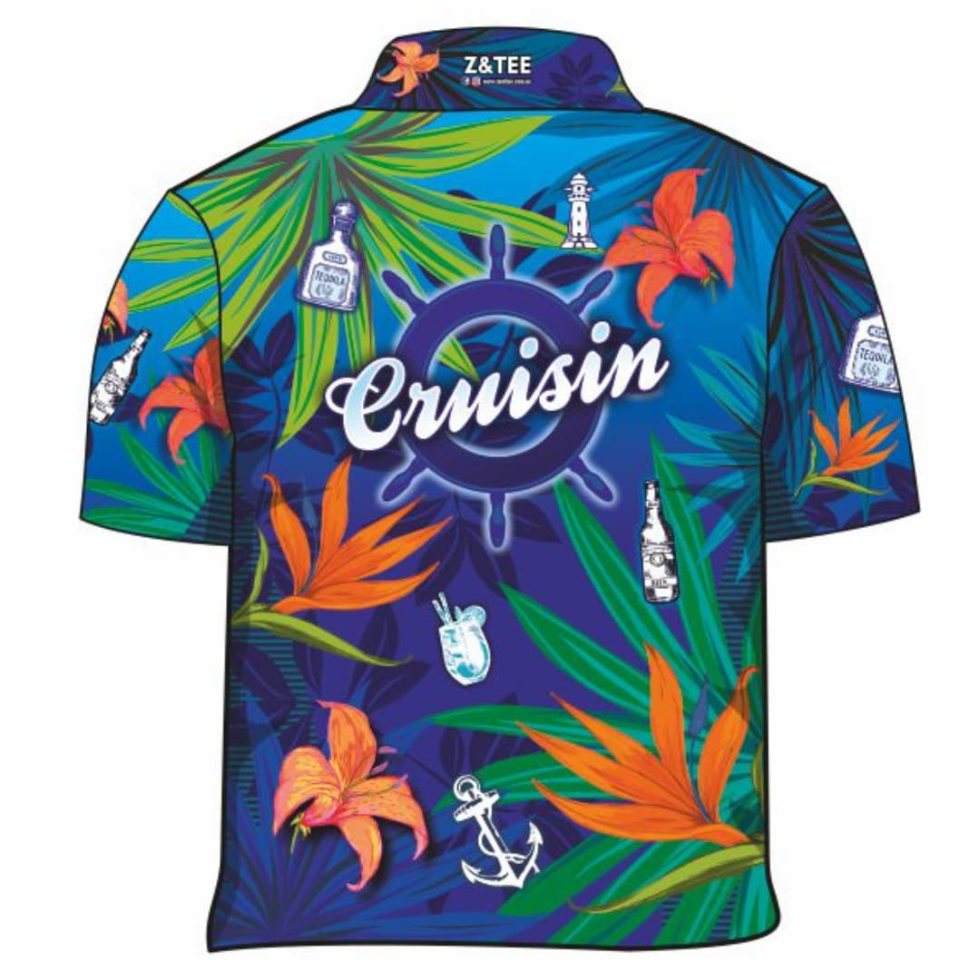 Tropical | Cruisin Blue Tropical Hawaiian Party Cruise Z and TEE 2XL 3XL BUY2SHIRTS Cruise Cruising DAD Floral Flowers Hawaiian Hawiian HIM ALL in stock L Last Chance lastchance LJM M men mens quick dry S Ship spo-default spo-disabled sun sun shirt sun shirts sunsafe Tropical TROPICAL DESIGNS uv XL XS