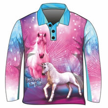 Pre-Order Kid's | Unicorns are Real, Pink & Blue UV Protection Shirt Z and TEE camping fishing GIRL GIRL'S DESIGNS GIRLS kid Kid's Fishing Kid's Fishing Apparel Kid's Fishing Shirt Kid's Uv Rated Shirts KIDS KIDS ALL kids design KIDS DESIGNS Kids UV rated shirt LJM pink Preorder quick dry spo-default spo-disabled sun sun shirt sun shirts sunsafe uv