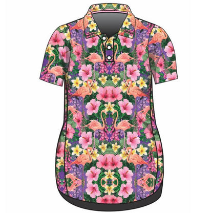 Tropical | Caribbean Flamingo Lifestyle Fishing Dress Z and TEE Aussie Australia Australia Day Australian australian bird australian birds Australiana girls in stock PATTERN AND PLAIN DESIGNS pink purple Women Women's Fishing womens