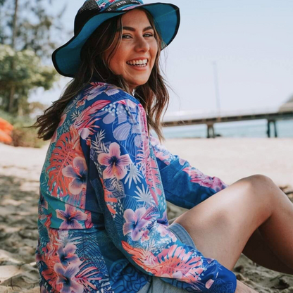 ★Pre-Order★ Tropical | Whitsunday Tropical Mandala Shirt Z and TEE blue camping cruise Cruising fishing FLORAL GIRL'S DESIGNS island KIDS ladies LJM MANDALA Preorder quick dry spo-default spo-disabled sun sun shirt sun shirts sunsafe tropical TROPICAL DESIGNS uv WOMEN'S DESIGNS womens