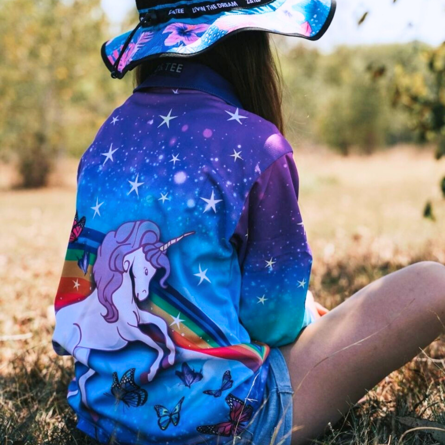 ★Pre-Order★ Kids | Unicorn Shirt Z and TEE camping fishing GIRLS DESIGNS KIDS LJM Preorder quick dry spo-default spo-disabled sun sun shirt sun shirts sunsafe uv