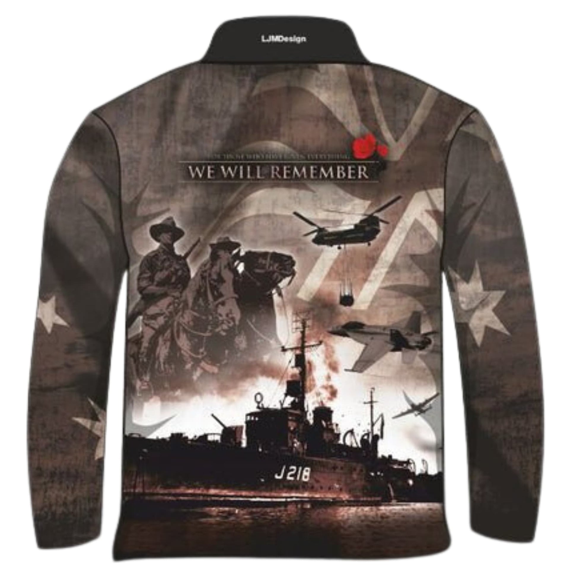 ★Pre-Order★ Australian | We Will Remember WWI WWII Fishing Shirt Z and TEE anzac anzac day Australia Australia Day Australian camping fishing KIDS LJM men MEN'S DESIGNS mens Preorder quick dry spo-default spo-disabled sun sun shirt sun shirts sunsafe uv war